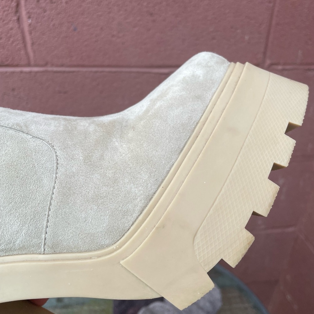Syro Suede Platform Square Toe Boots Size 9 - Picture 15 of 15